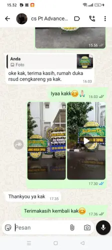 Testimonial Papan Bunga Pernikahan patengan