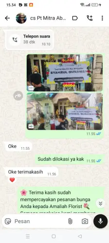 Testimonial Papan Bunga patengan